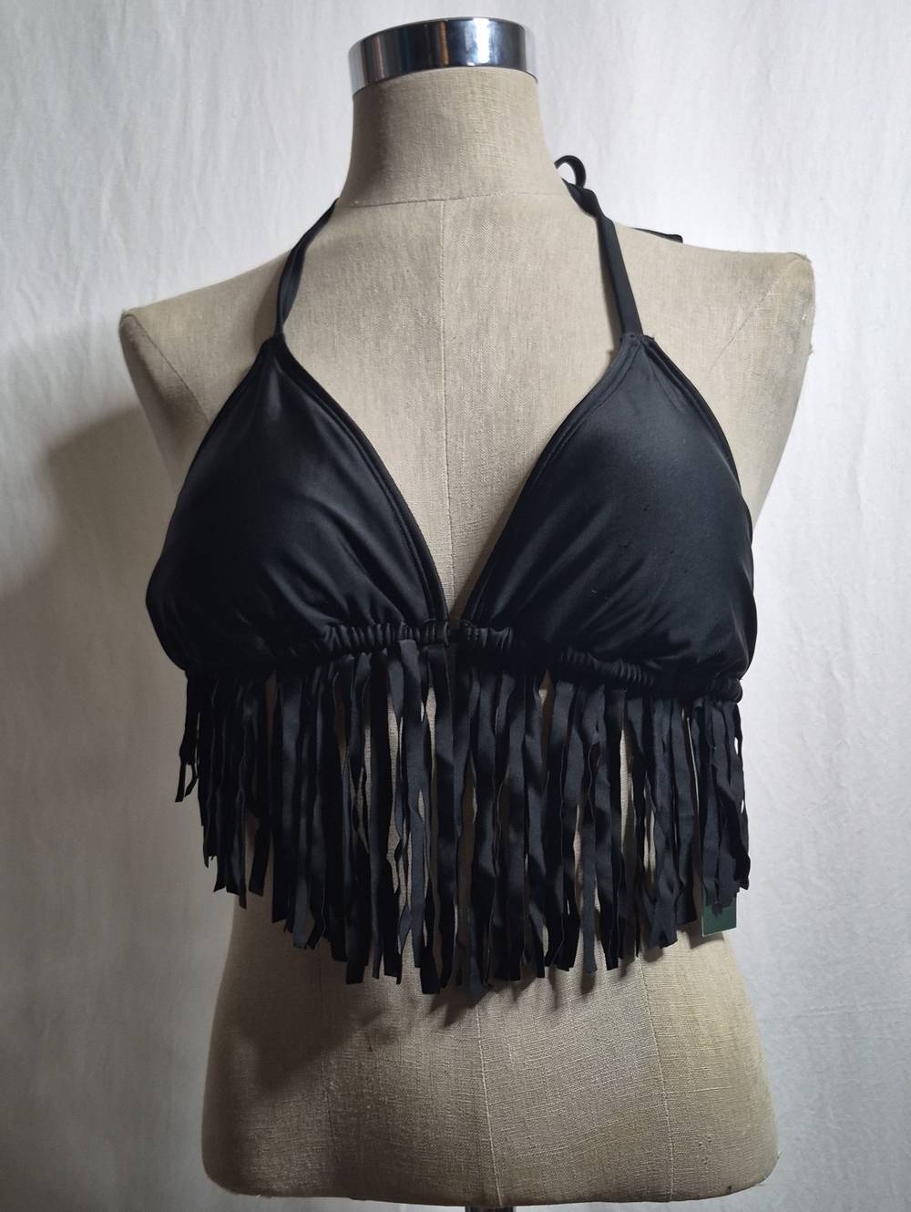 wild fable Black Fringe Bikini Top